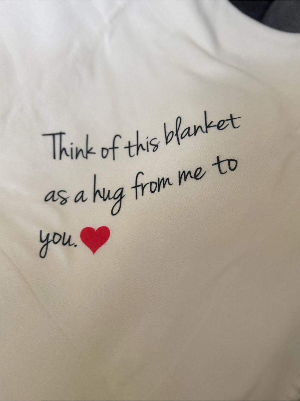 Sentimental throw blanket in Cream. New no tags - Picture 2 of 8